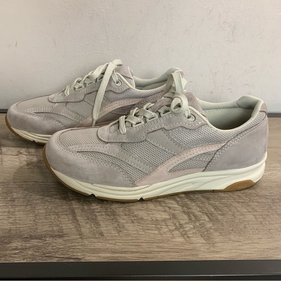 Womens SAS San Antonio Shoe Co. TOUR MESH Taupe Beige Pink WALKING Comfort SHOES - Picture 2 of 8